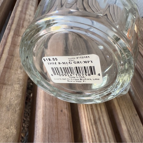 Walt Disney World Glass Mug Vintage Grumpy Engraved Dad Arriba Brothers Cup - Picture 15 of 15